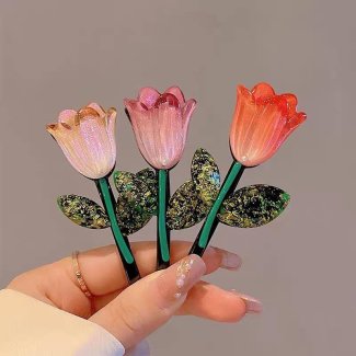 گیره فرانسوی گل لاله