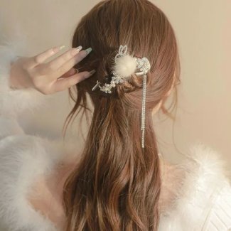 گیره مو چفتی فلزی خرگوش