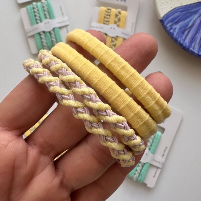 پک کش مو پنج عددی حوله ای و پیچ