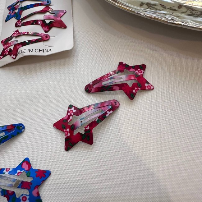 گیره مو تق تقی طرح ستاره دنباله 10 عددی