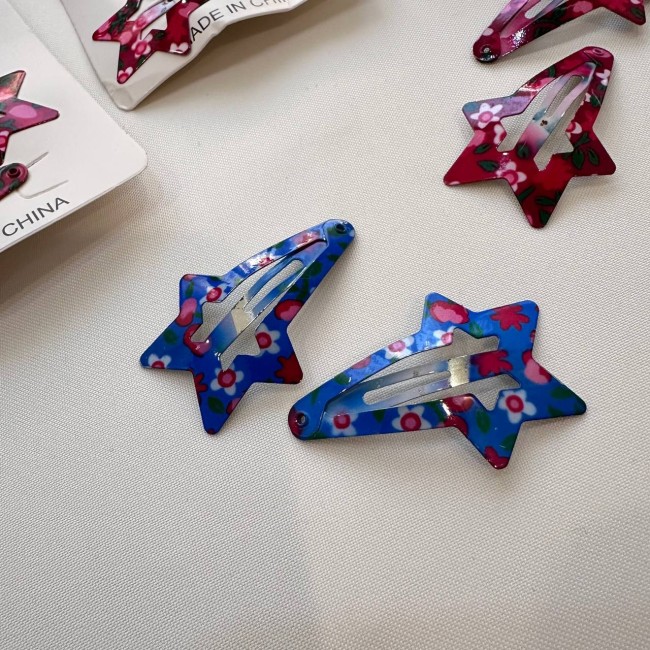 گیره مو تق تقی طرح ستاره دنباله 10 عددی