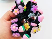 کلیپس گوجه ای بچگانه پیکسل دار
