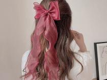 گیره مو انبری حریر مدل پاپیون