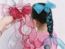 گیره مو انبری حریر مدل پاپیون