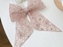 کش مو مرواریدی با آویز گیپور