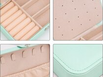جعبه جواهرات چرمی مسافرتی مستطیلی