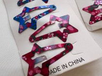 گیره مو تق تقی طرح ستاره دنباله 10 عددی