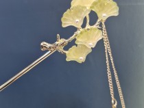 کانزاشی فلزی آویزدار گل شیپوری سبز